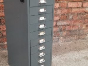 Filing Cabinet - Bisley 12 Drawer (Dark Grey) - Image 1