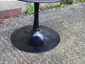 Coffee Table Black Round Base - Image 1
