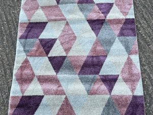Rug - Geodesic Purple, Pink & Blue