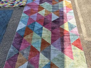 Rug - Geodesic Multi-Coloured