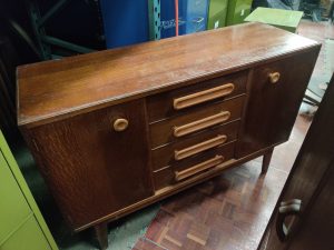 Sideboard -4 Drawer & 2 Cupboard (1960s) - Image 1
