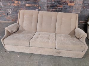 Sofa - Button Back Beige - Image 1