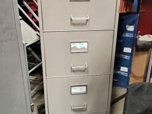 Filing Cabinet - Roneo Vickers Grey with Plastic Handle - Image 1