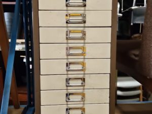 Filing Unit - Bisley 10 Drawer (Brown & Beige)
